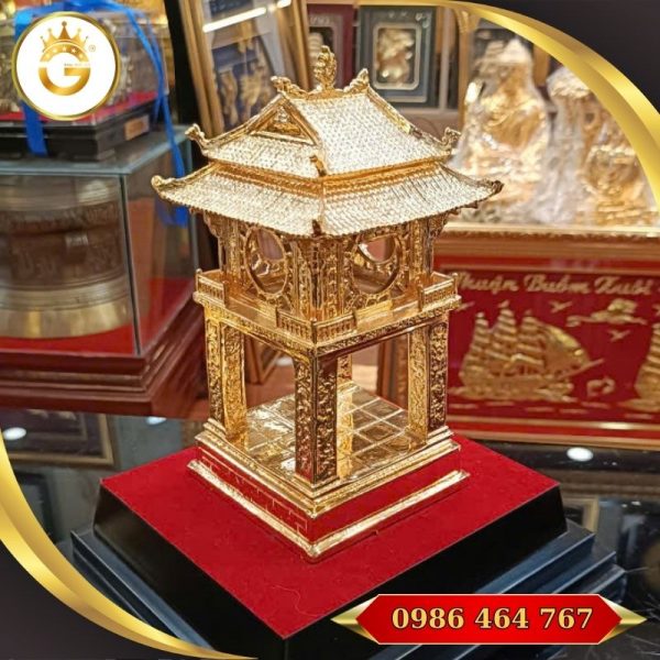 Mô Hình Khuê Văn Các Mạ Vàng – Quà Tặng Văn Hóa Cao Cấp