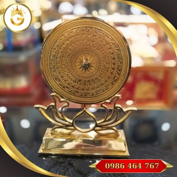 Mặt Trống Đồng Mạ Vàng – Quà Tặng Đẳng Cấp Mang Đậm Hồn Việt