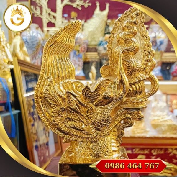 Tượng Rồng Hoàng Thành Thăng Long Mạ Vàng