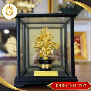 Cây Kim Tiền Bằng Đồng Mạ Vàng 24k
