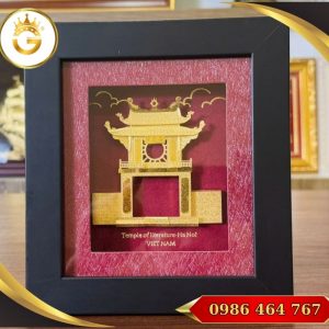 Tranh Khuê Văn Các Dát Vàng 24K