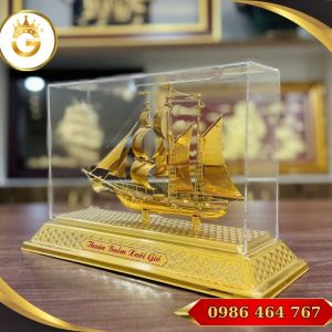 Thuyền Buồm Mạ Vàng 24k Quà Tặng