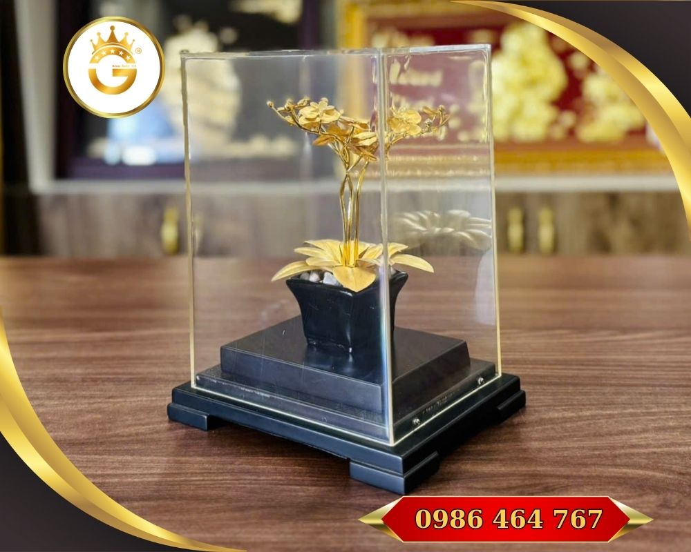 Chậu Lan Quà Tặng Vàng 24K Cho Phái Nữ - Hình ảnh 2