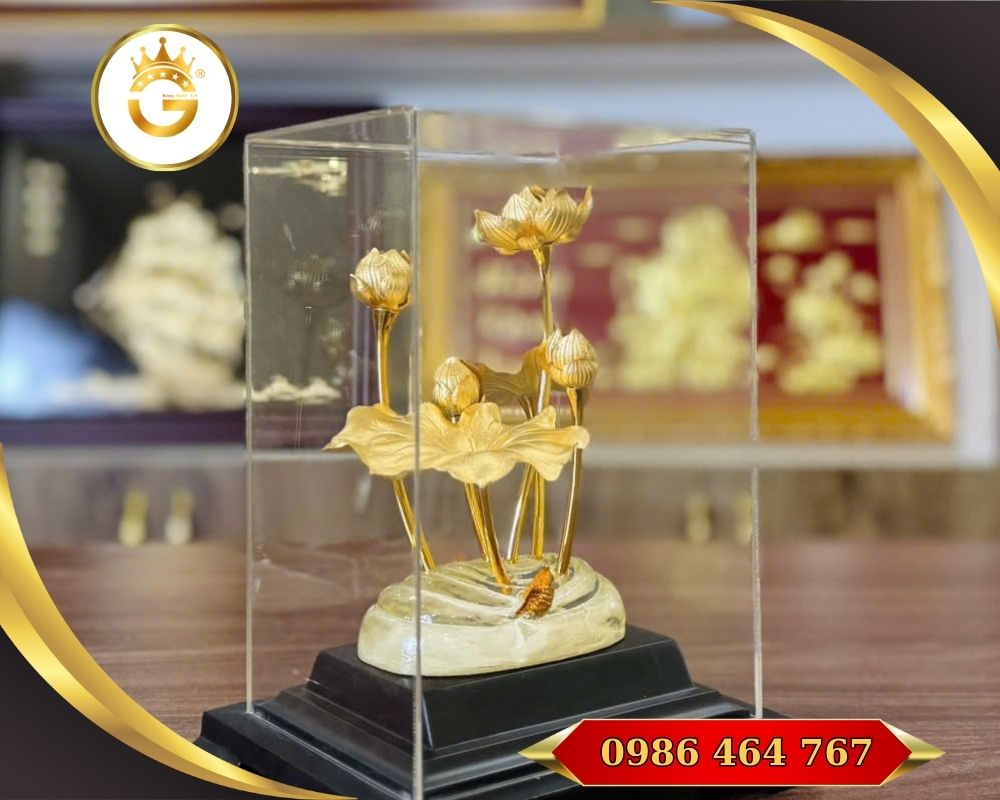 Hộp Sen Vàng Quà Tặng Sếp Nữ - Hình ảnh 2