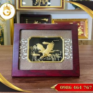 Tranh Đại Bàng dát vàng 24K