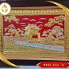 Tranh Khuê Văn Các Bằng Đồng Dát Vàng 24k