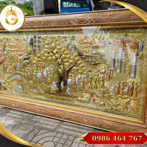 Tranh Vinh Quy Bái Tổ Bằng Đồng
