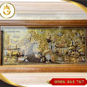 Tranh Treo Phòng Khách “Cội Nguồn Quê Hương” Bằng Đồng – Nghệ Thuật & Ý Nghĩa Sâu Sắc