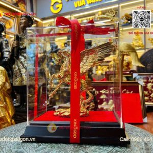 Tượng Ngựa Có Cánh Mạ Vàng 24K