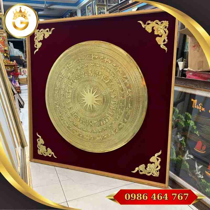 Tranh Mặt Trống Đồng 1,5m Treo Phòng Làm Việc - Hình ảnh 6